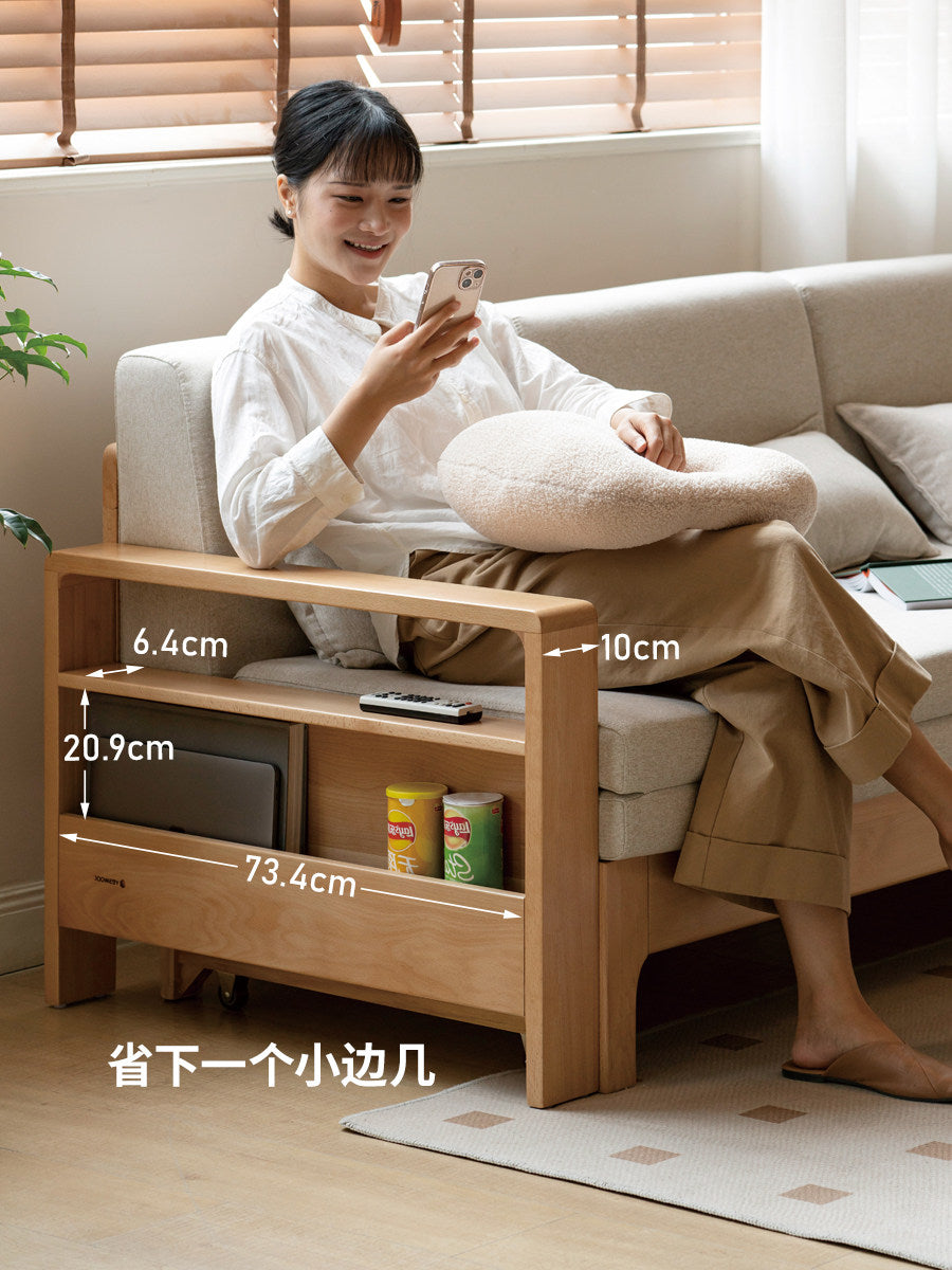 全实木沙发床折叠两用简约现代多功能伸缩床客厅储物沙发